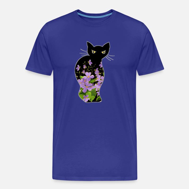 Katze - Männer Premium Bio T-Shirt - Königsblau