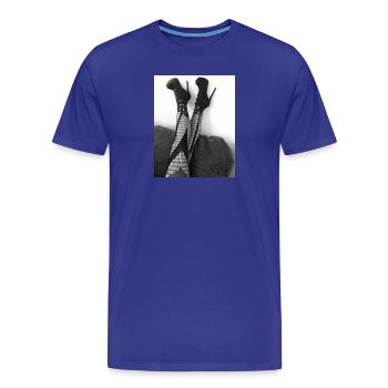7E6FB826 AD47 4463 A545 90E6508F6BF1 - Männer Premium Bio T-Shirt - Königsblau - Vorne - Damien (186cm)