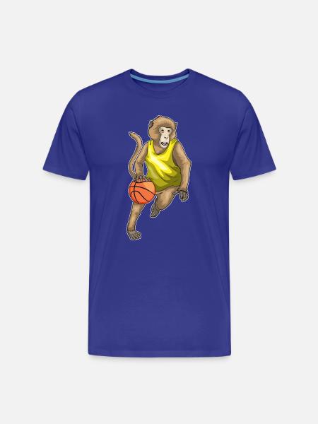 Singe Basketteur Basketteur - T-shirt bio Premium Homme - bleu roi