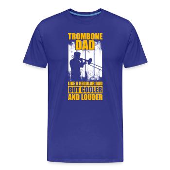 Trombone Dad Trombone Trombone Player Trombonist - Men's Premium Organic T-Shirt - royal blue - Front - Damien (186cm)