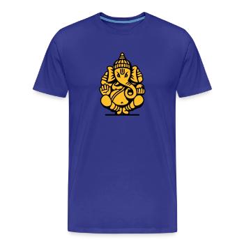 Ganesha Elephant No.04.2_2c - T-shirt bio Premium Homme - bleu roi - Devant - Damien (186cm)