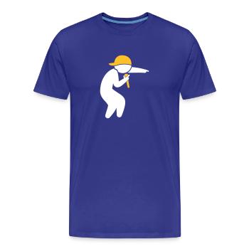 Hiphop Rapper - Men's Premium Organic T-Shirt - royal blue - Front - Damien (186cm)
