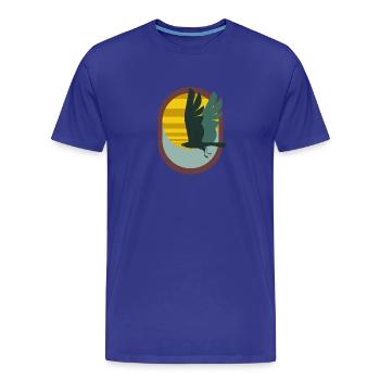 Vol du faucon - T-shirt bio Premium Homme - bleu roi - Devant - Damien (186cm)