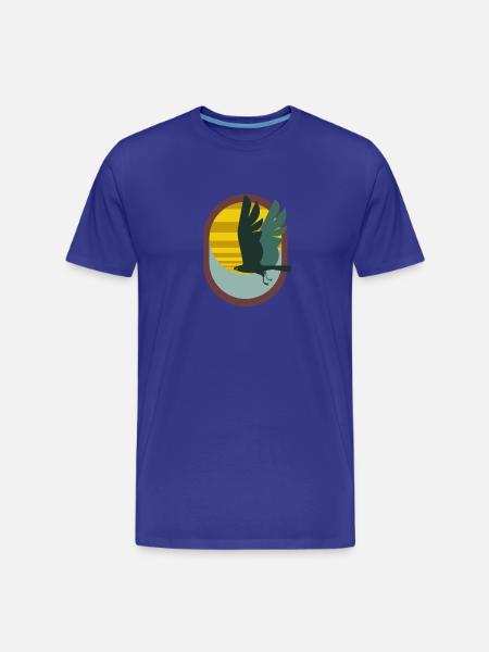Falcon Flight - Men's Premium Organic T-Shirt - royal blue
