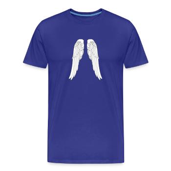 Engel Flügel Angel Elfe Fee göttlich himmlisch - Männer Premium Bio T-Shirt - Königsblau - Vorne - Damien (186cm)