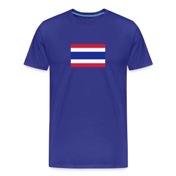 Drapeau national de la Thaïlande - T-shirt bio Premium Homme - bleu roi - Devant - Damien (186cm)