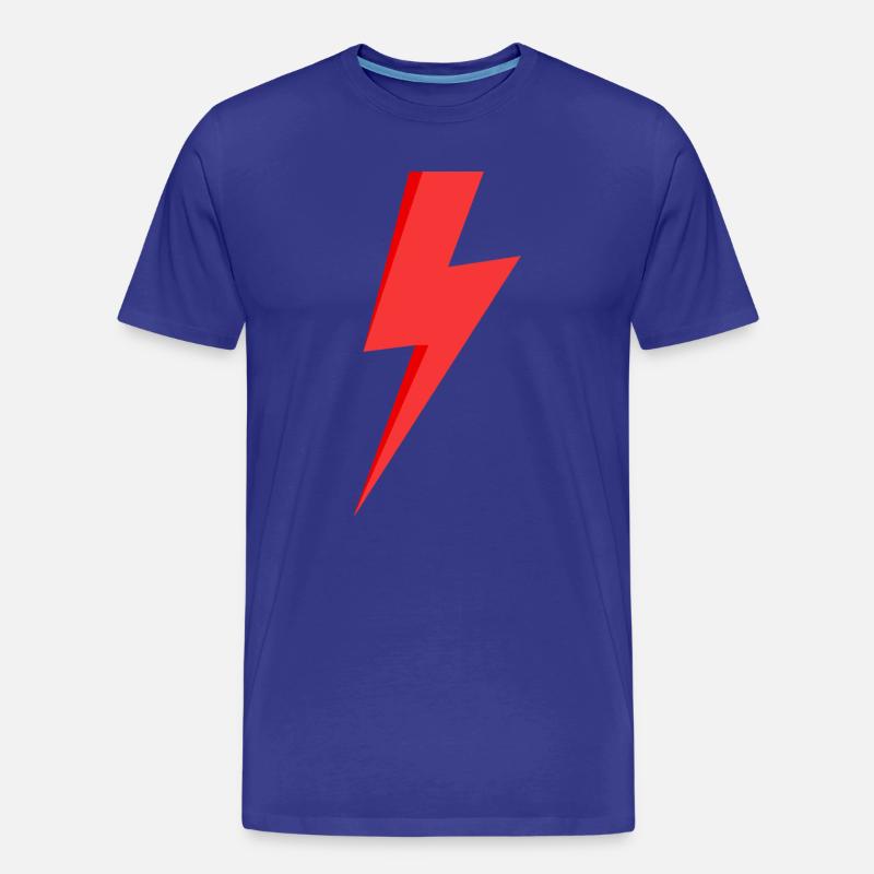 Red Lightning - Men's Premium Organic T-Shirt - royal blue
