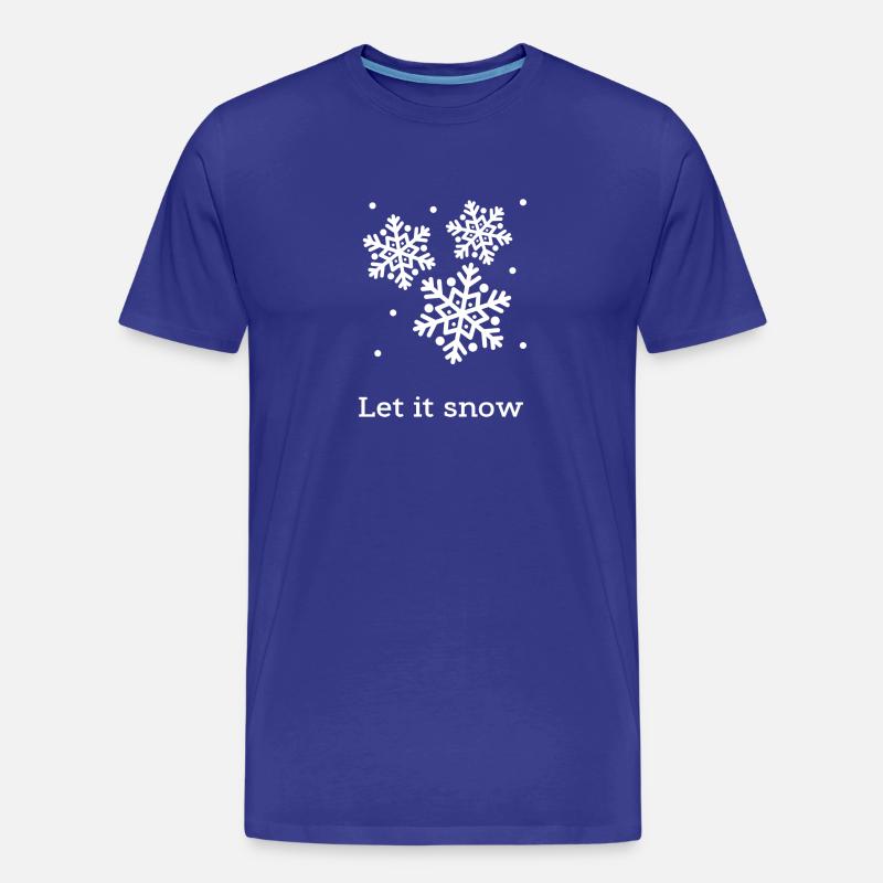 Let it snow - Männer Premium Bio T-Shirt - Königsblau