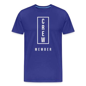 Faute verticale de frappe de l’équipe Équipe Conception d’événements - T-shirt bio Premium Homme - bleu roi - Devant - Damien (186cm)