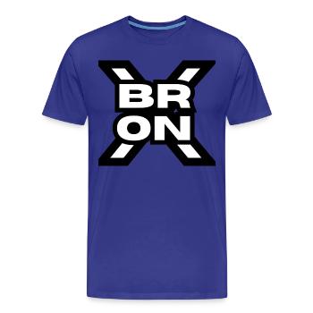 Le BRONX ! - T-shirt bio Premium Homme - bleu roi - Devant - Damien (186cm)