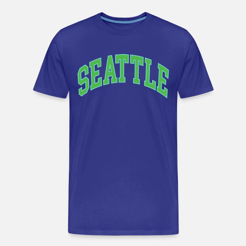 Seattle - Männer Premium Bio T-Shirt - Königsblau