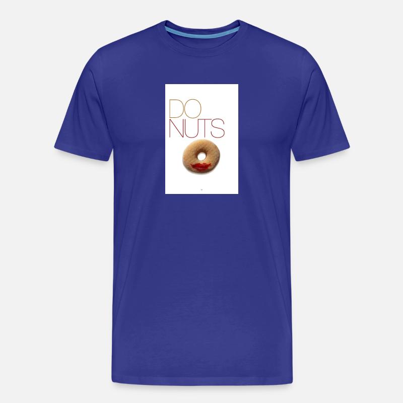 Donuts Lippen - Männer Premium Bio T-Shirt - Königsblau