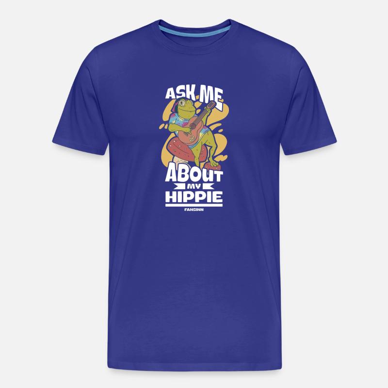 Hippe Frosch Geschenk Geschenkidee - Männer Premium Bio T-Shirt - Königsblau
