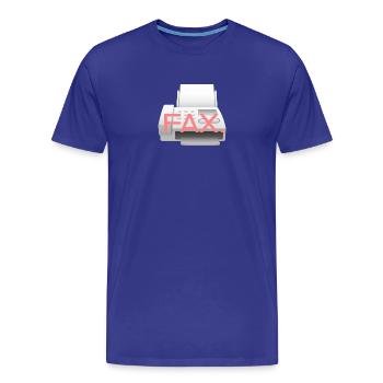 Fax-Symbol - Männer Premium Bio T-Shirt - Königsblau - Vorne - Damien (186cm)