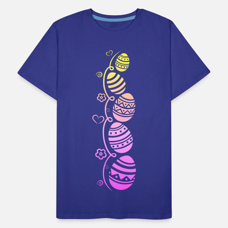 Colorful Easter eggs for Easter Men's Premium Organic T-Shirt
