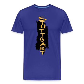 stuttgart - Männer Premium Bio T-Shirt - Königsblau - Vorne - Damien (186cm)