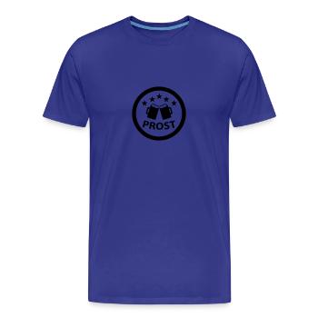 prost - Männer Premium Bio T-Shirt - Königsblau - Vorne - Damien (186cm)