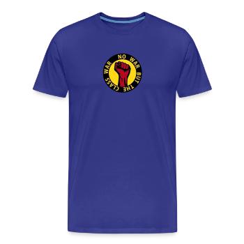 3 colors - no war but the class war - against - Männer Premium Bio T-Shirt - Königsblau - Vorne - Damien (186cm)