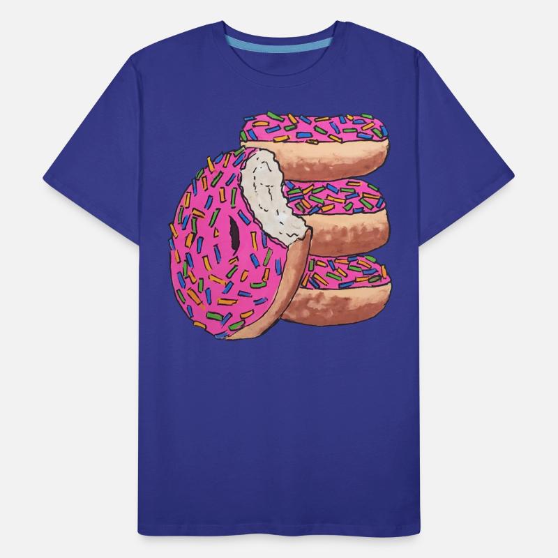Donut stack rose délicieuse collation T-shirt bio Premium Homme
