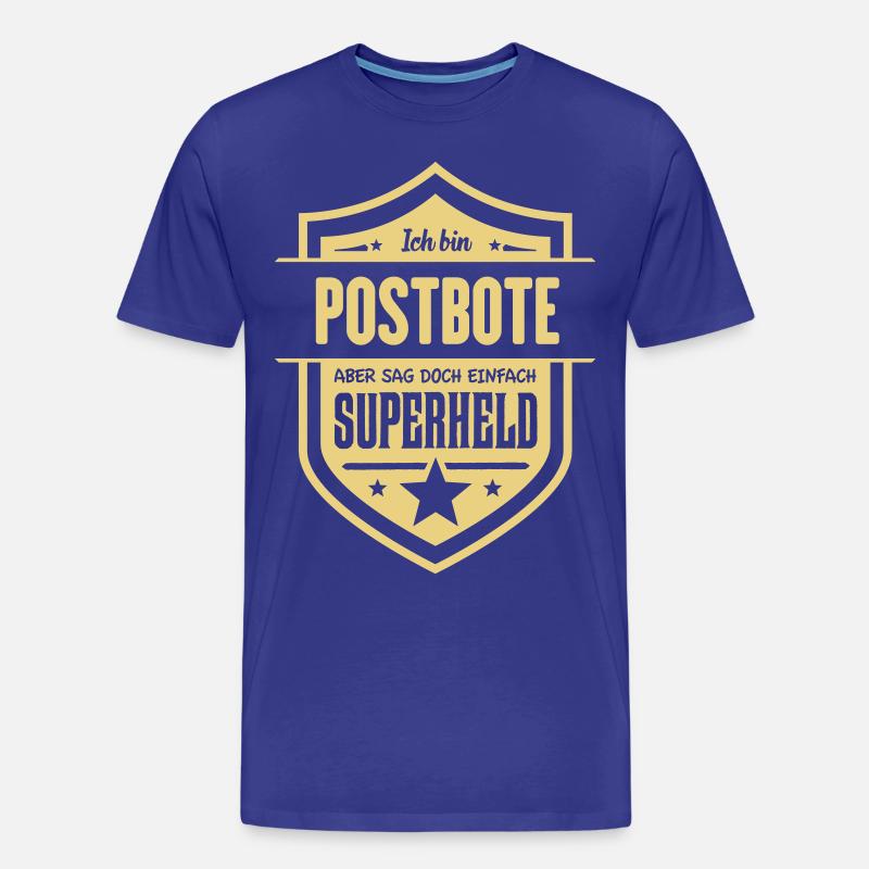 Super Postbote - Männer Premium Bio T-Shirt - Königsblau