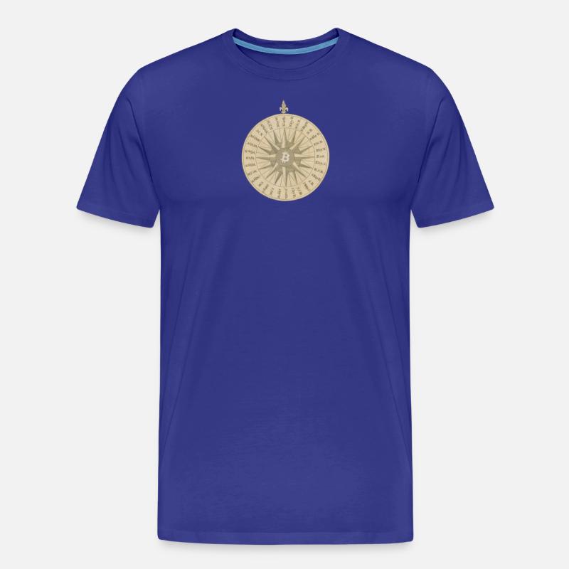 Der Bitcoin-Kompass - Männer Premium Bio T-Shirt - Königsblau