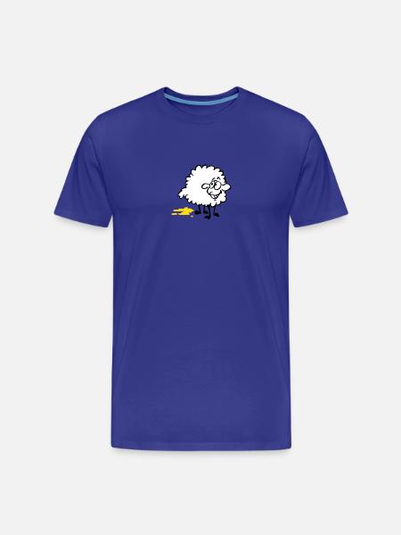 Piss Schaf - Männer Premium Bio T-Shirt - Königsblau