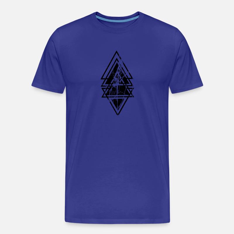 triangle black - Männer Premium Bio T-Shirt - Königsblau