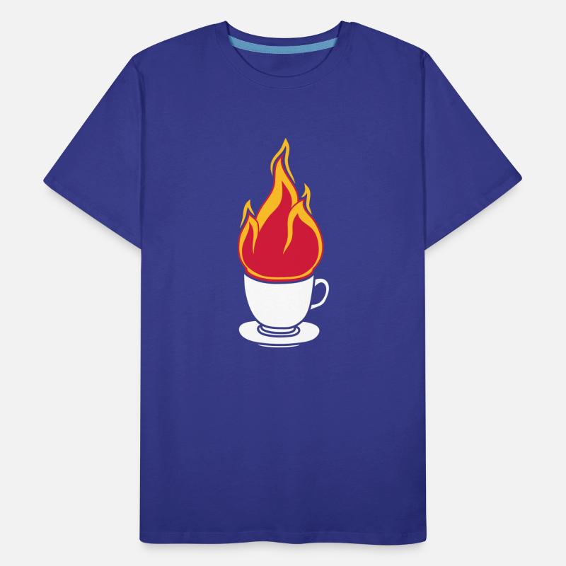 tasse tee kaffee kuchen trinken durst cafe lecker Männer Premium Bio T-Shirt