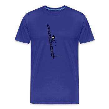climb & fall - Männer Premium Bio T-Shirt - Königsblau - Vorne - Damien (186cm)