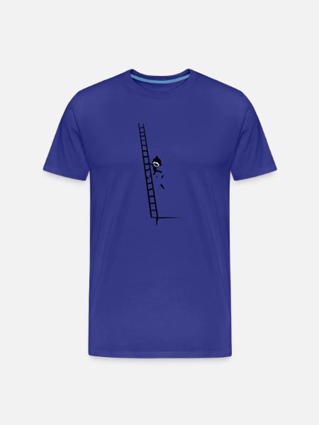 climb & fall - Men's Premium Organic T-Shirt - royal blue