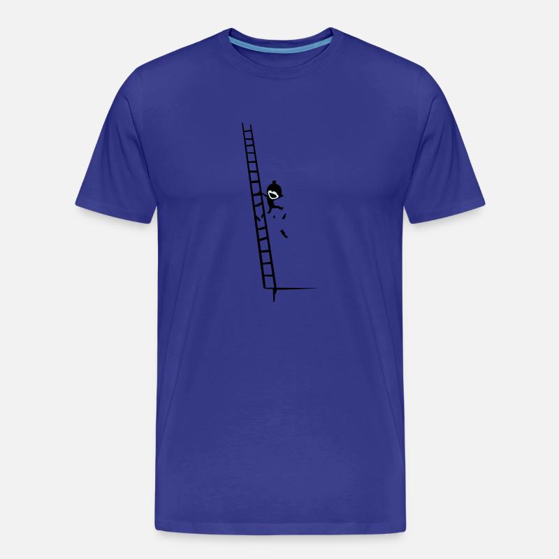 climb & fall - Männer Premium Bio T-Shirt - Königsblau