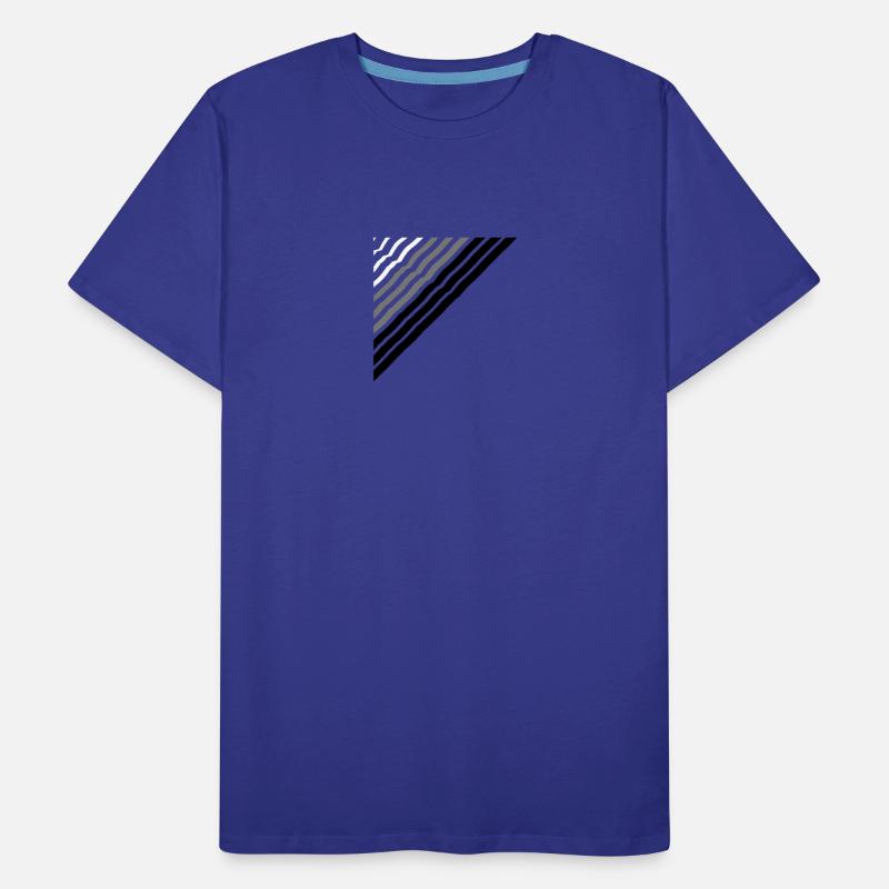 Triangular shape Many lines lines pattern Men's Premium Organic T-Shirt