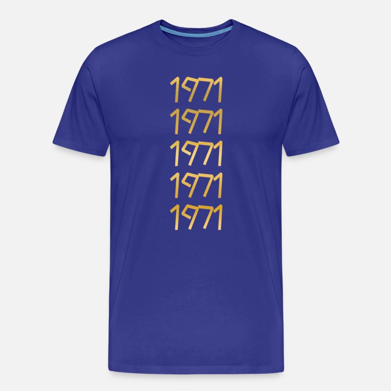 Freizeit 1971 - Männer Premium Bio T-Shirt - Königsblau