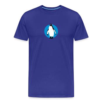 pinguin_032013_b_3c - T-shirt bio Premium Homme - bleu roi - Devant - Damien (186cm)