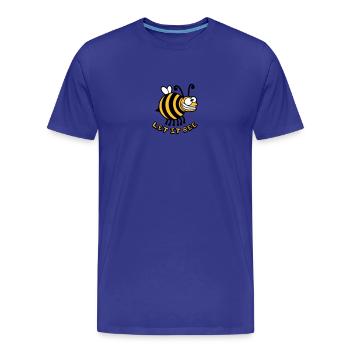 Abeille fou épais laissez-le abeille - T-shirt bio Premium Homme - bleu roi - Devant - Damien (186cm)