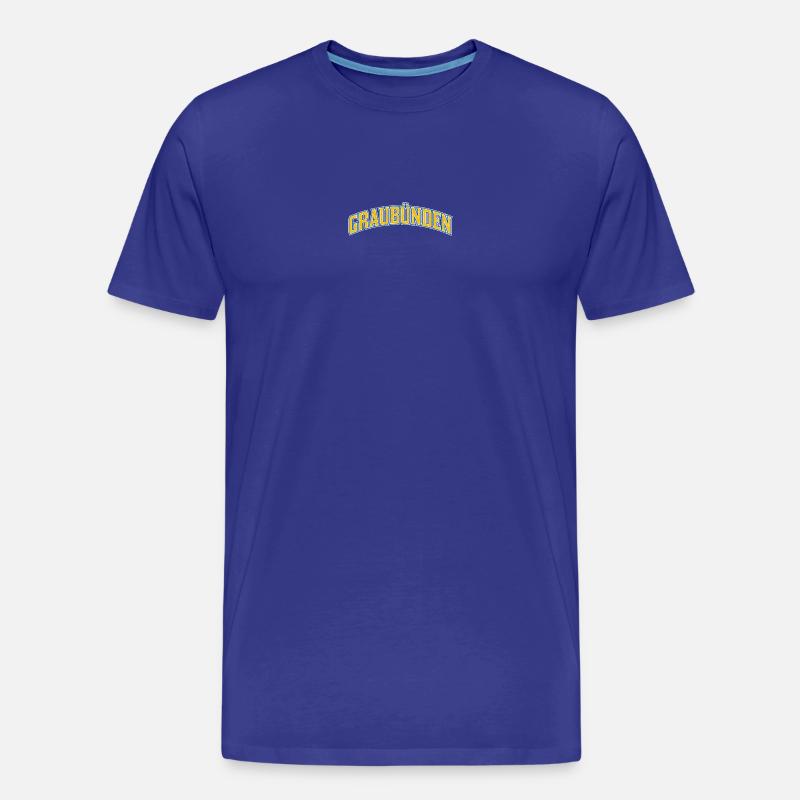 Graubünden Arc Logo - Männer Premium Bio T-Shirt - Königsblau