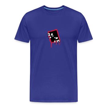 Monster - Männer Premium Bio T-Shirt - Königsblau - Vorne - Damien (186cm)
