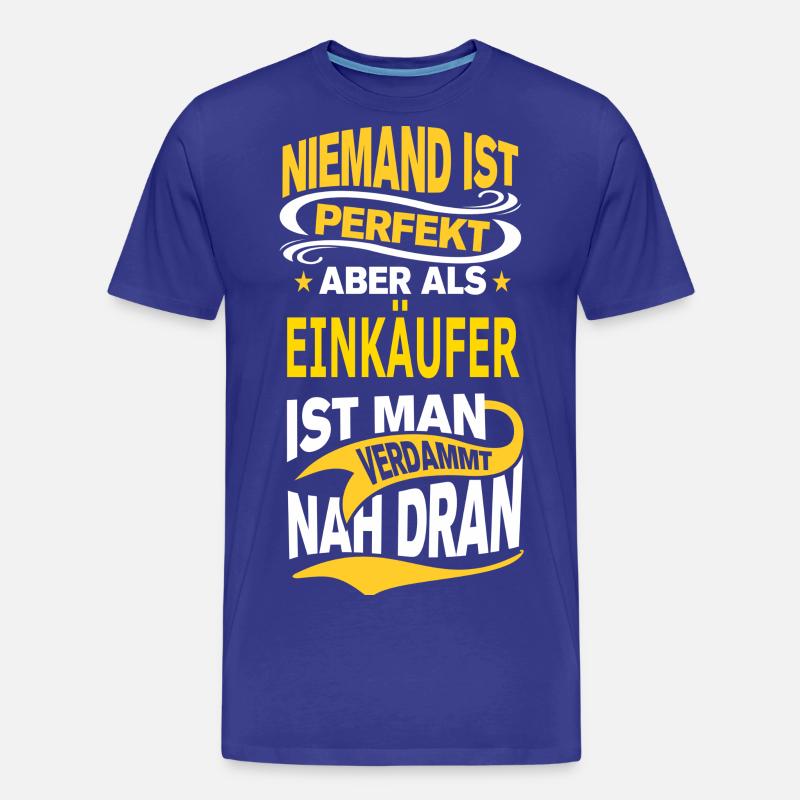 EINKÄUFER - Männer Premium Bio T-Shirt - Königsblau