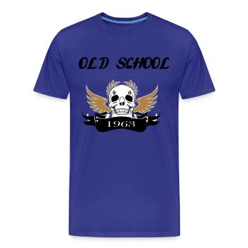 vieux school1963 - T-shirt bio Premium Homme - bleu roi - Devant - Damien (186cm)