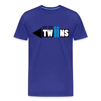 twin zwilling rechts - Männer Premium Bio T-Shirt - Königsblau - Vorne - Damien (186cm)