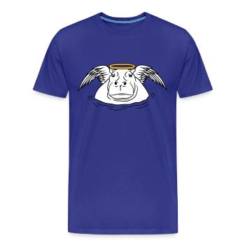 engel lieb gut fluegel heiligenschein ri - Männer Premium Bio T-Shirt - Königsblau - Vorne - Damien (186cm)