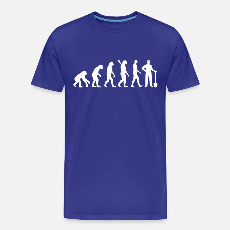 Bauarbeiter - Männer Premium Bio T-Shirt - Königsblau