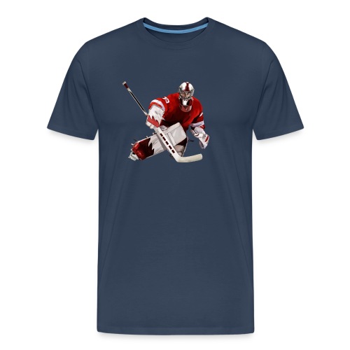 Eishockey Torwart - Männer Premium Bio T-Shirt
