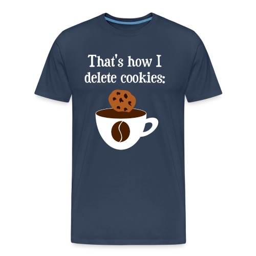 Cookies Kaffee Nerd Geek - Männer Premium Bio T-Shirt
