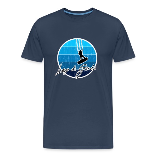 Kitesurfer, Kiten, Kitesurfing am Gardasee/Italien - Männer Premium Bio T-Shirt