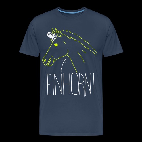 Einhorn - Männer Premium Bio T-Shirt