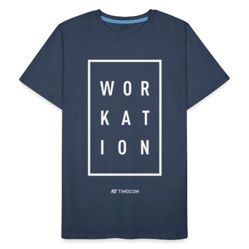 Workation box white - Ekologiczna koszulka męska Premium