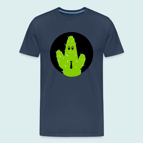 cactus tie - Mannen premium biologisch T-shirt