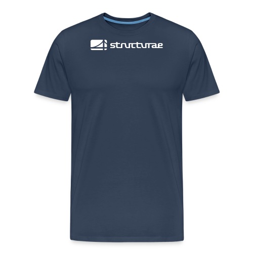 Structurae White - Männer Premium Bio T-Shirt