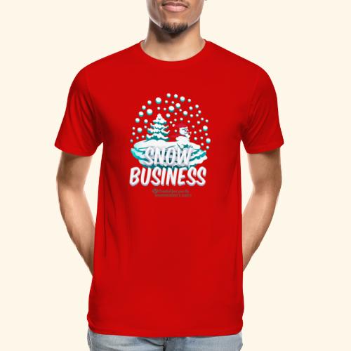 Schneemann Snow Business - Männer Premium Bio T-Shirt